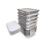 250ml Foil Container with Lid - 80pcs